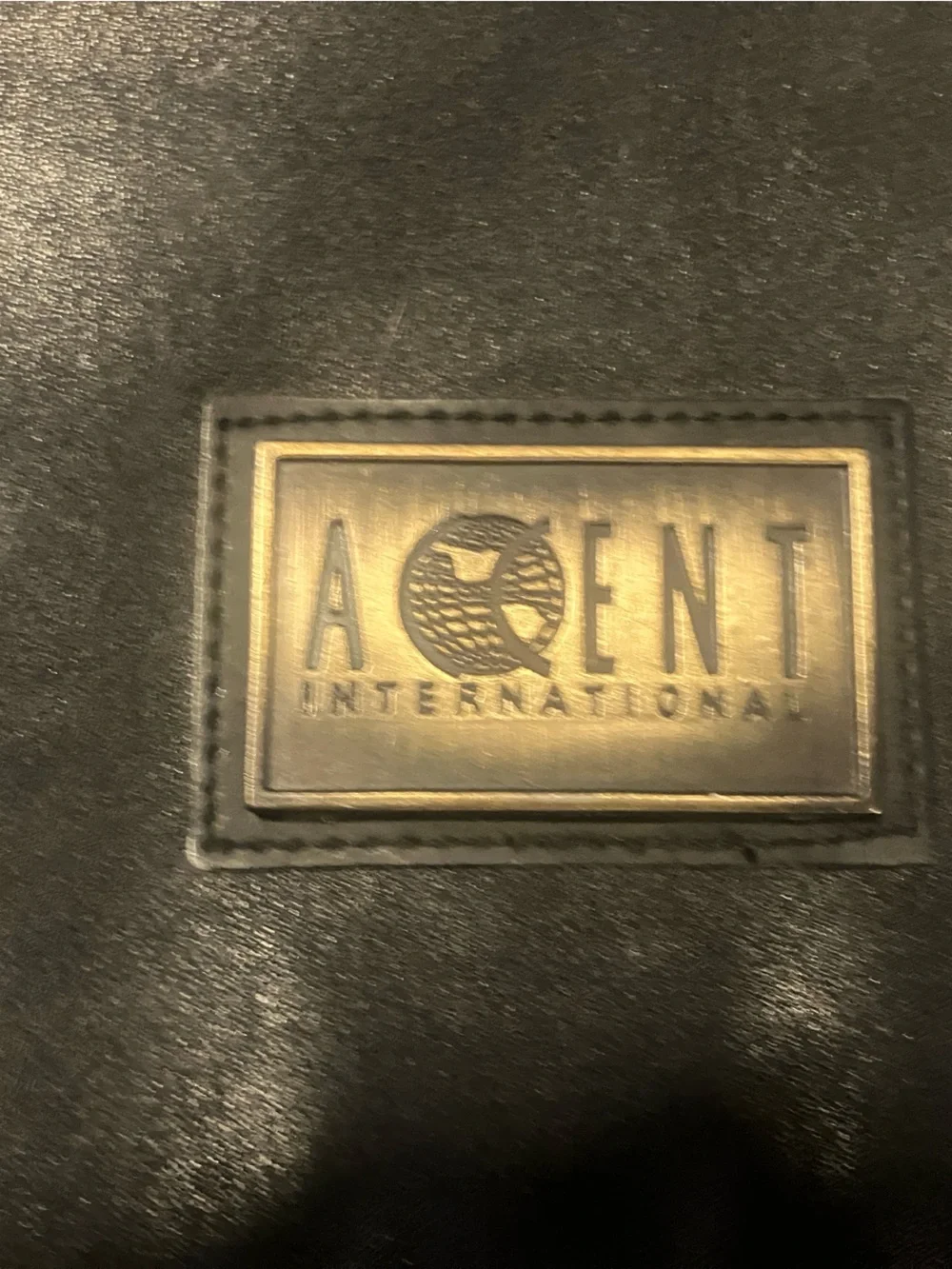 Accent genuine leather lap top bag  black 14”x 11”x5”